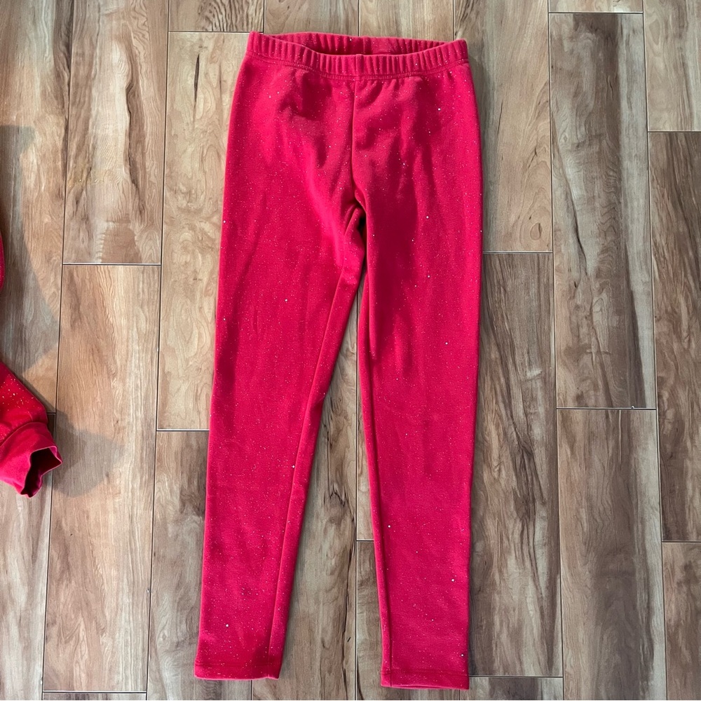 Land’s End Red Sparkle Ruffle Set - Picture 2 of 6
